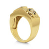 Atahensic Toi et Moi Commitment Ring with Champagne Gemstones