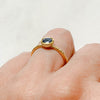 Hera Grande Ethical Blue Sapphire Gold Engagement Ring