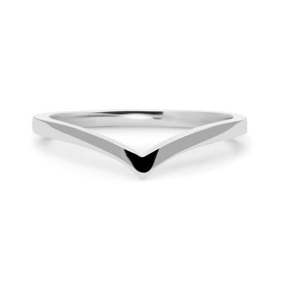 Wishbone Crown Ethical Platinum Ring